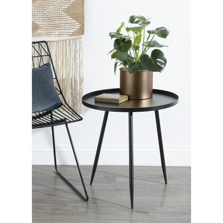 Chic Minimalist End Table for Storage and Display 20 x 20 x 20.5 Kate and Laurel Duvall Modern Round Metal Side Table Black Chic Minimalist End Table for Storage and Display 20 x 20 x 20.5 Kate and Laurel Duvall Modern Round Metal Side Table Black